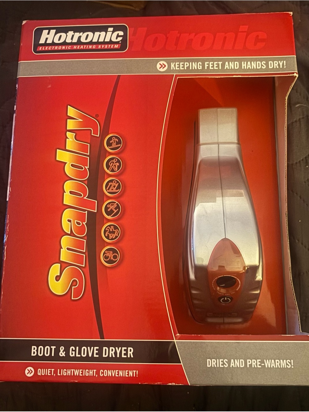 NIB Hotronic Snapdry Electronic Boot & Glove Dryer Ski Boot Heater 5201 NEW